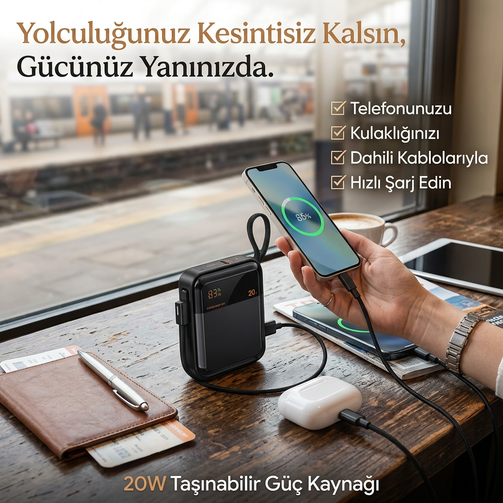 FP41 Prime 10000 mAh 20W Hızlı Şarj Powerbank
