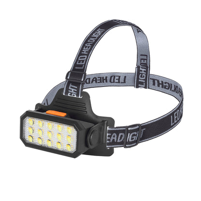 WT-652 15 Ledli Sarı / Beyaz Led Şarjlı Kafa Feneri