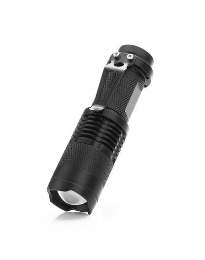 WT-304 Mini Şarjlı El Feneri Zoom Özellikli Alüminyum Taktik Fener
