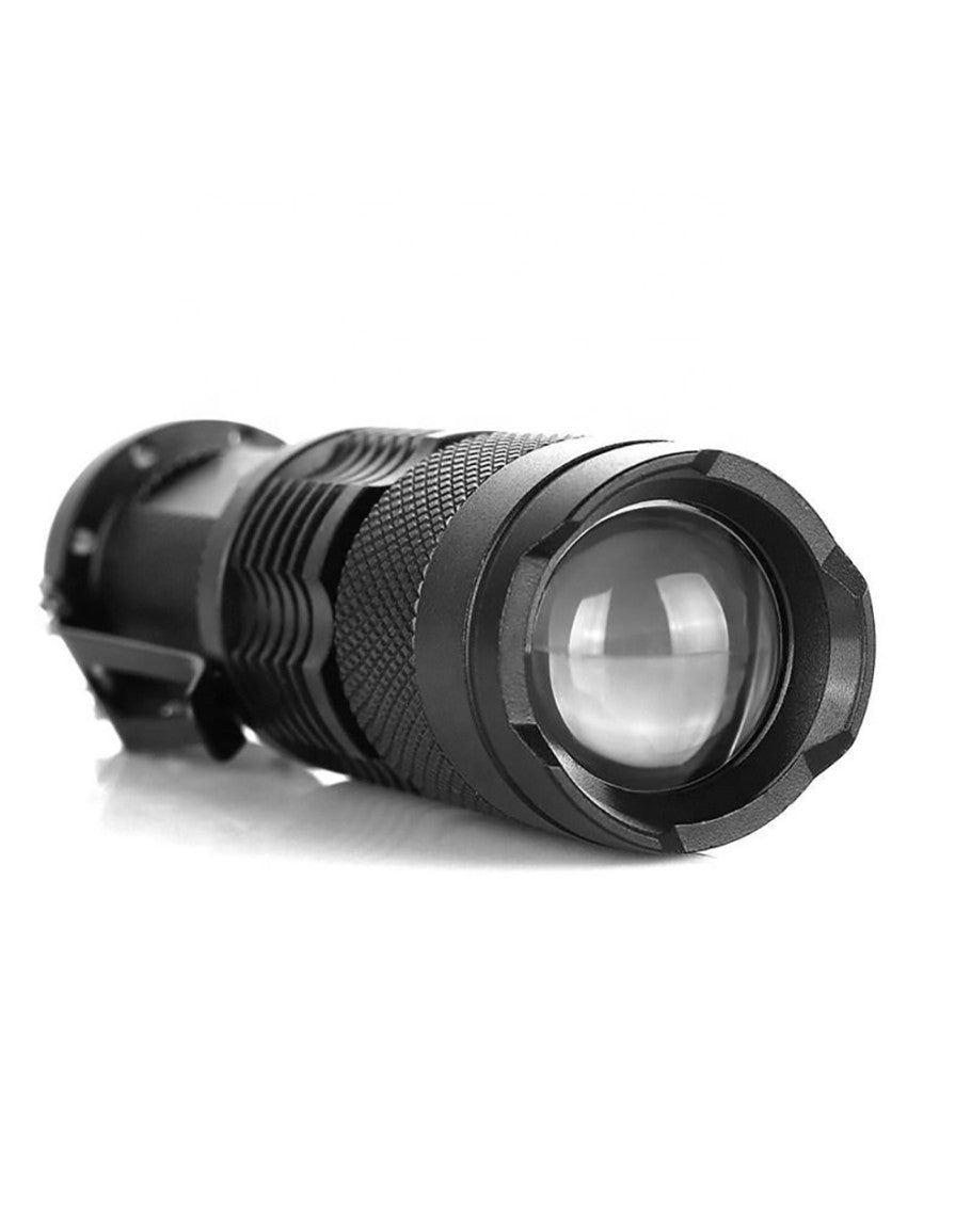WT-304 Mini Şarjlı El Feneri Zoom Özellikli Alüminyum Taktik Fener